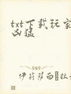 txt下载玩家凶猛
