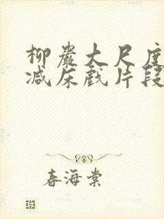 柳岩大尺度无删减床戏片段