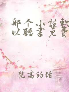 哪个小说软件可以听书免费