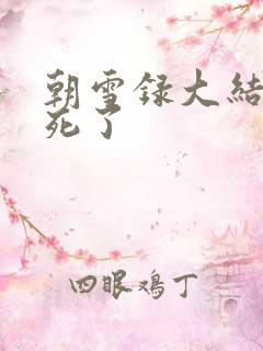 朝雪录大结局谁死了