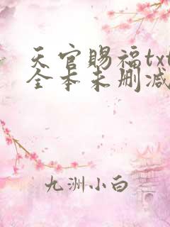 天官赐福txt全本未删减下载