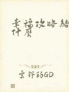 幸福攻略结局是什么