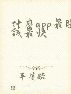 什么app最赚钱最快