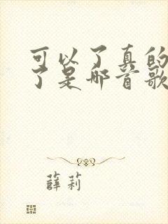 可以了真的可以了是哪首歌的歌词