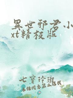 异世邪君小说txt精校版