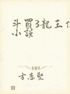 斗罗3龙王传说小说