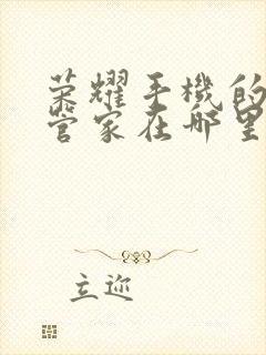 荣耀手机的手机管家在哪里找