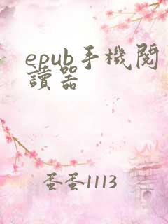 epub手机阅读器