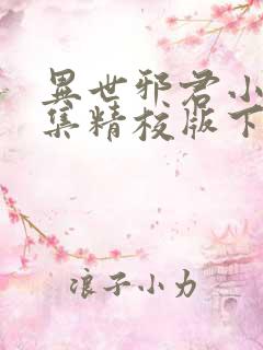 异世邪君小说全集精校版下载