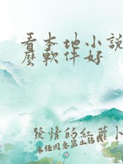 看本地小说用什么软件好