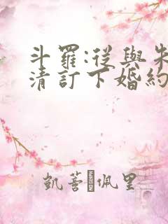 斗罗:从与朱竹清订下婚约开始 小说