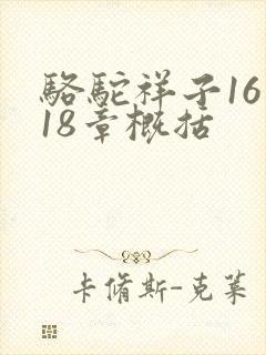 骆驼祥子16到18章概括