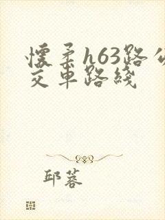 怀柔h63路公交车路线