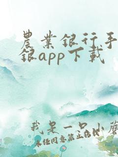 农业银行手机网银app下载
