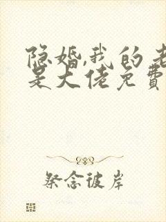 隐婚,我的老公是大佬免费阅读