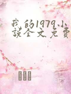 我的1979小说全文免费阅读