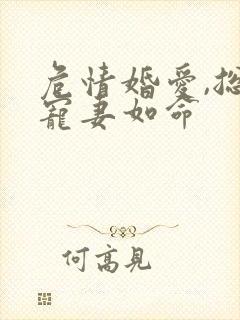 危情婚爱,总裁宠妻如命