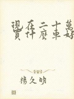 现在二十万左右买什么车好