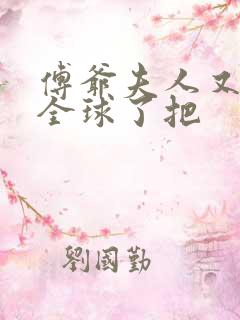 傅爷夫人又惊艳全球了把