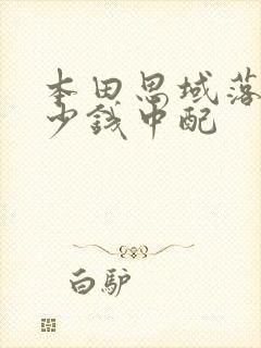 本田思域落地多少钱中配