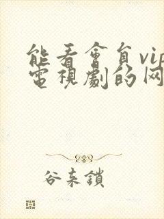 能看会员vip电视剧的网站