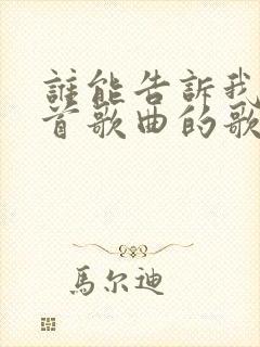 谁能告诉我是哪首歌曲的歌词