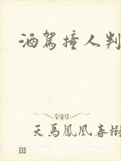 酒驾撞人判刑吗