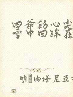 四爷的心尖宠妃雪中回眸在线阅读全文免费