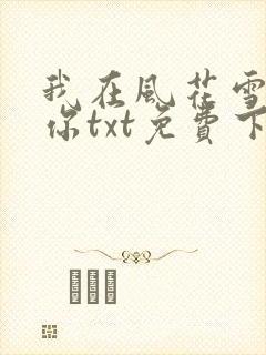 我在风花雪月等你txt免费下载