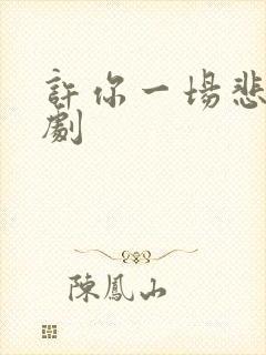 许你一场悲欢网剧