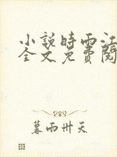 小说时雨江亦琛全文免费阅读全文