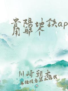 贵阳地铁app用哪个
