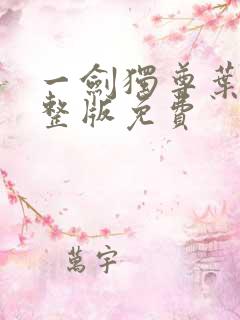 一剑独尊叶玄完整版免费