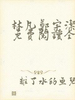 林凡郑宇洁小说免费阅读全文