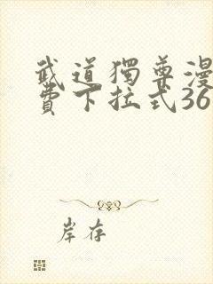 武道独尊漫画免费下拉式36漫画