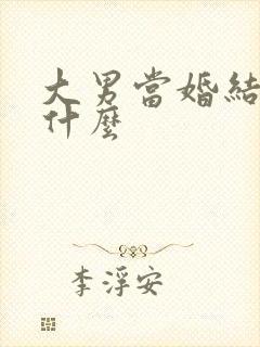 大男当婚结局是什么