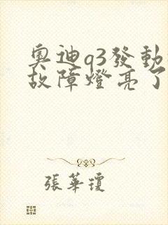 奥迪q3发动机故障灯亮了是什么原因