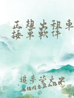 正规出租车司机接单软件