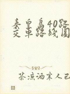 秦皇岛40路公交车路线图