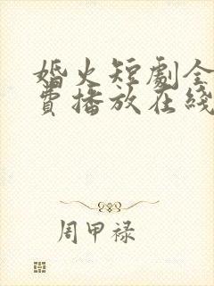 婚火短剧全集免费播放在线观看