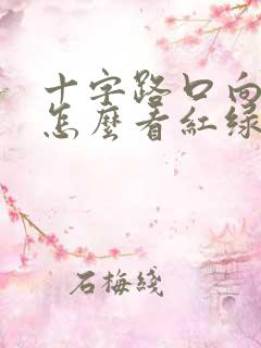 十字路口向左拐怎么看红绿灯