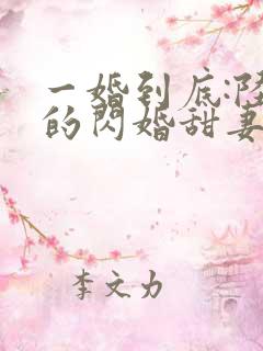 一婚到底:陆少的闪婚甜妻