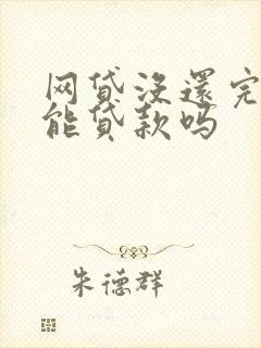 网贷没还完买车能贷款吗