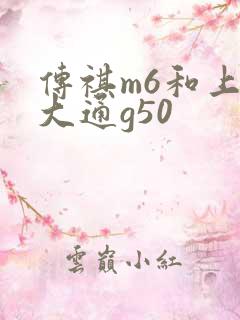 传祺m6和上汽大通g50