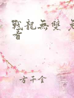 战龙无双 免费看