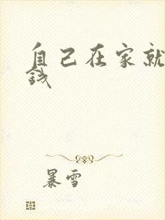 自己在家就能赚钱