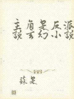 主角是反派的小说玄幻小说