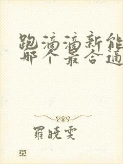 跑滴滴新能源车哪个最合适