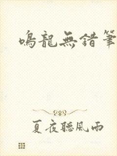 鸣龙无错笔趣阁