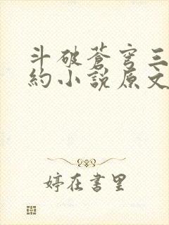 斗破苍穹三年之约小说原文